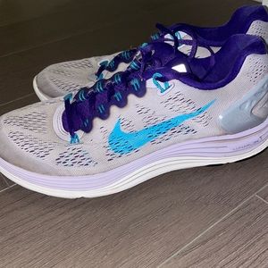 Nike lunar glide 5 purple blue sneakers running shoes